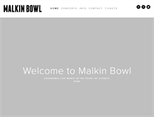 Tablet Screenshot of malkinbowl.com